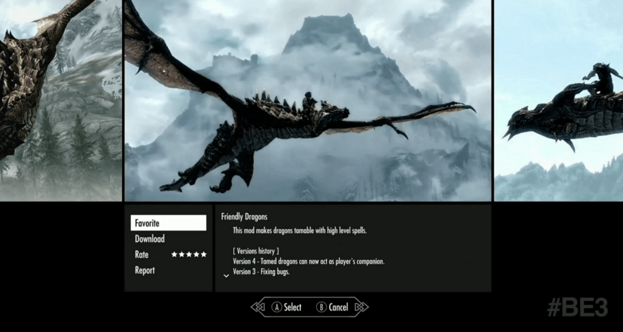 Skyrim Friendly Dragons